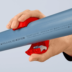 Knipex Řezačka plastových trubek s vyměnitelným ostřím, rozsah 20-50 mm - KNIPEX 90 22 10 BK