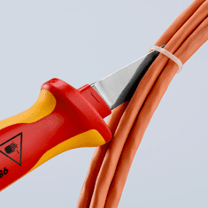 Knipex Kabelový nůž, elektrikářský VDE, 190 mm - KNIPEX 98 52