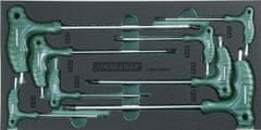 Jonnesway Modul pěnový - zástrčné klíče TORX s T rukojetí, T10 - T50, 8 ks - JONNESWAY H10MT08KV