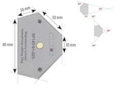 MDTools Úhlový magnet víceúhlový, nosnost 11 kg - SPARTUS SP145-01-025