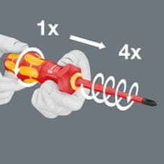 Wera Elektrikářské šroubovací čepele VDE 1000 V, Kraftform Turbo, sad 16 dílů - Wera 