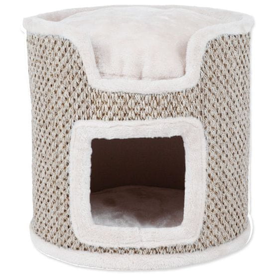 Trixie Odpočívadlo Ria Cat Tower světle šedé-přírodní 37cm