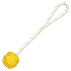 Trixie Hračka míč plovoucí gumový na provazu 4,5cm