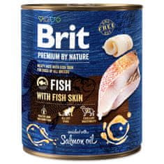 Brit Konzerva Premium by Nature ryba s kůží 800g