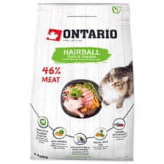 Ontario Krmivo Cat Hairball 0,4kg