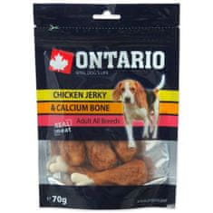 Ontario Pochoutka kuřecím obalená vápníková kost 70g