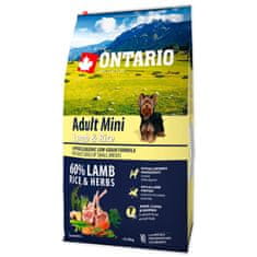 Ontario Krmivo Adult Mini Lamb & Rice 6,5kg