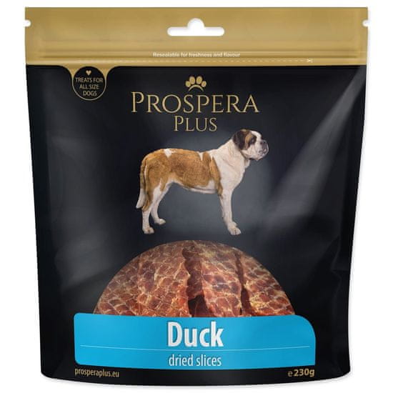 PROSPERA PLUS Pochoutka kachní plátky 230g