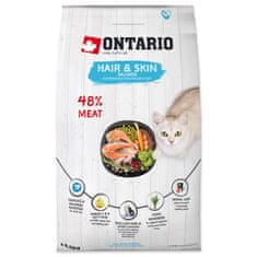 Ontario Krmivo Cat Hair & Skin 6,5kg