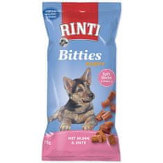 Rinti Pochoutka Bitties Puppy kuře a kachna 75g