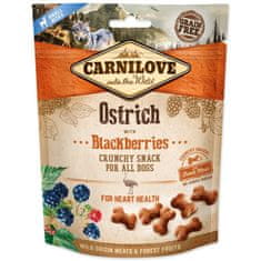 Carnilove Pochoutka Dog Crunchy Snack pštros s ostružinami 200g