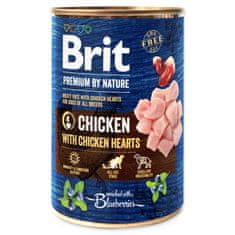 Brit Konzerva Premium by Nature kuře a srdce 400g