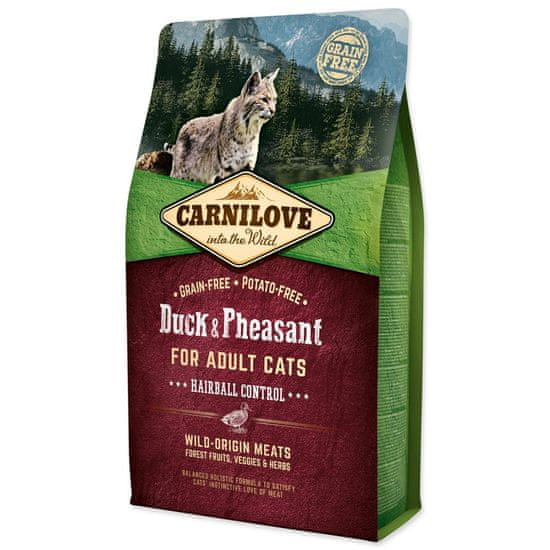 Carnilove Krmivo Adult Cats Hairball Control Duck & Pheasant 2kg