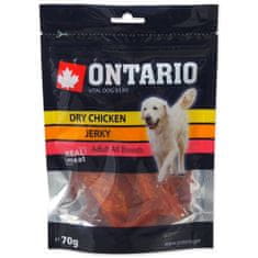 Ontario Pochoutka kuře, sušené plátky 70g