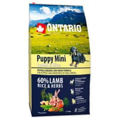Ontario Krmivo Puppy Mini Lamb & Rice 6,5kg