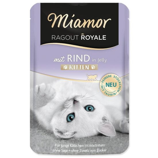 Miamor Kapsička Ragout Royale Kitten hovězí v želé 100g