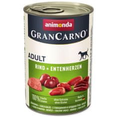 Animonda Konzerva Gran Carno Adult hovězí a kachní srdce 400g