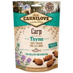 Carnilove Pochoutka Dog Soft Snack kapr s tymiánem 200g