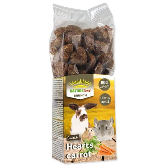 NATURE LAND Pochoutka Brunch srdíčka s mrkví 150g