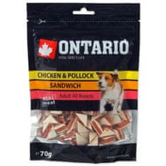 Ontario Pochoutka kuře a treska, sendvič 70g