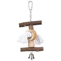Trixie Hračka Living Toy provaz a zvoneček 20cm