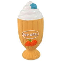 Dog Fantasy Hračka Latex pohár zmrzlinový se zvukem oranžová 15cm