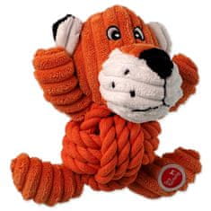 Dog Fantasy Hračka Safari tygr s uzlem pískací 18cm
