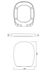 CERSANIT Sedátko facile duroplast soft-close (K98-0118)