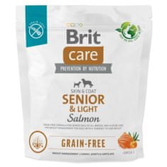 Brit Krmivo Care Dog Grain-free Senior & Light Salmon 1kg