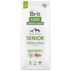 Brit Krmivo Care Dog Sustainable Senior Chicken & Insect 12kg