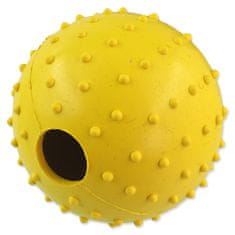 Dog Fantasy Hračka míček gumový s provazemmix barev 7x30cm
