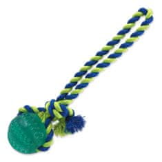 Dog Fantasy Hračka DENTAL MINT míček házecí s provazem zelený 7x30cm