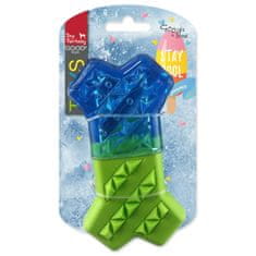 Dog Fantasy Hračka Kost chladící zeleno-modrá 13,5x7,4x3,8cm