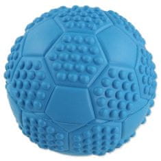 Dog Fantasy Hračka míček fotbal s bodlinami pískací mix barev 7cm