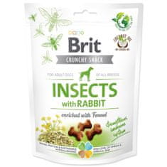 Brit Pochoutka Care Dog Crunchy Cracker Insects, králík s fenyklem 200g