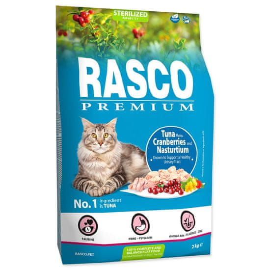 RASCO Krmivo Premium Sterilized tuňák s brusinkou a lichořeřišnicí 2kg