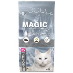 Magic cat Kočkolit Magic Litter Bentonite Ultra White with Carbon 5L/4,4kg