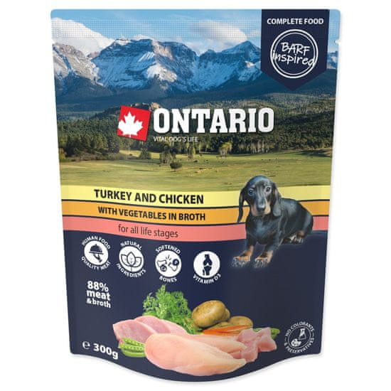 Ontario Kapsička krůta a kuře se zeleninou ve vývaru 300g
