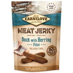 Carnilove Pochoutka Jerky kachna a sleď, plátky 100g