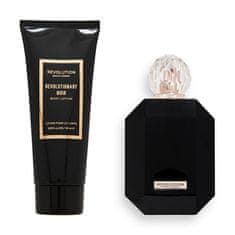 Makeup Revolution Dárková sada Revolutionary Noir EDT & Body Lotion Gift Set