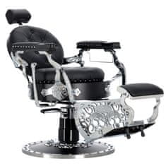 Enzo Hydraulické Kadeřnické Křeslo Pro Kadeřnictví Barber Shop Silver Jack Barberking