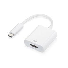 MG adaptér USB-C / HDMI 4K 0.25m, bílý