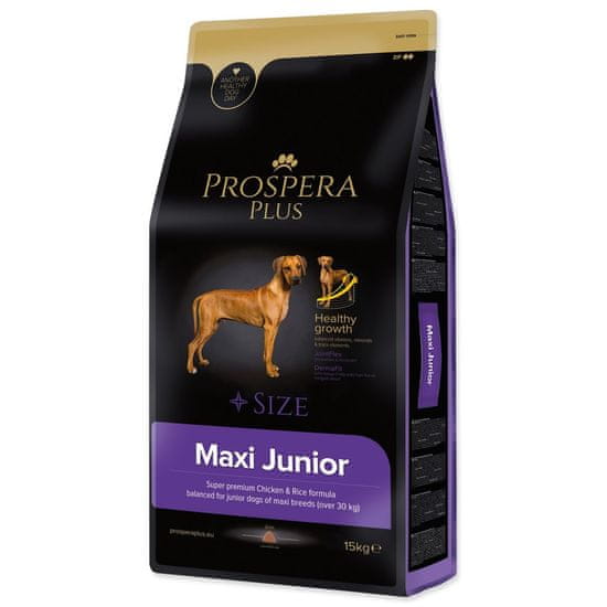 PROSPERA PLUS Krmivo Maxi Junior kuře s rýží 15kg