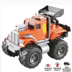 Mondo Motors Monster Truck oranžový se světlem a zvukem 16cm