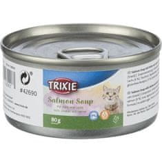 Trixie Salmon Soup losos & kuře - tekutý pamlsek pro kočky, 80 g