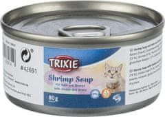 Trixie Shrimp Soup krevety & kuře - tekutý pamlsek pro kočky, 80 g