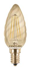 Century CENTURY LED FILAMENT SVÍČKA TWIST EPOCA 4W E14 2200K 320Lm 360d 35x97mm IP20 CEN INVTOR-041422