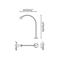 FARO Barcelona FARO CUCA 650 stojací lampa, černá 24V