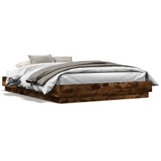shumee Rám postele kouřový dub 140 x 200 cm kompozitní dřevo