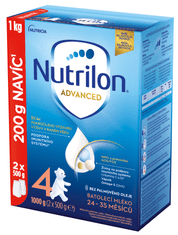 Nutrilon 4 Advanced batolecí mléko 6x 1 kg, 24+